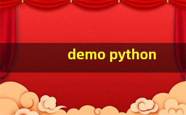 demo python